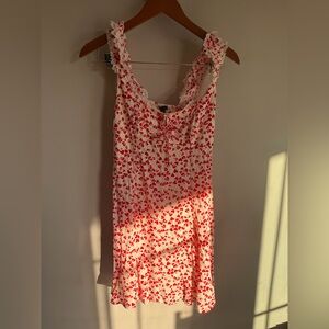 Wild Fable Red Heart Patterned dress nwt med perfect valentines dress